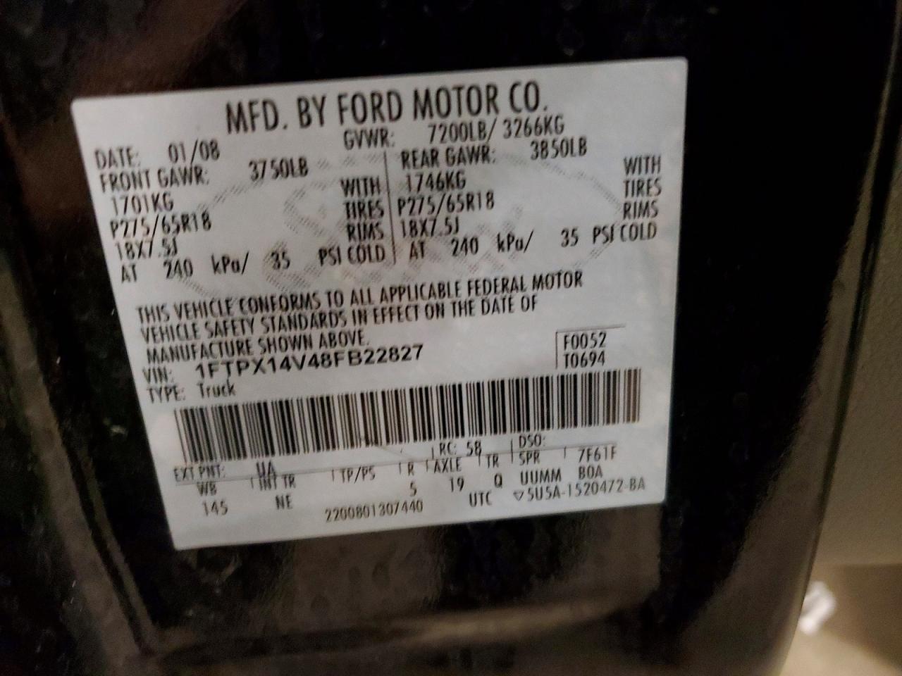 2008 Ford F150