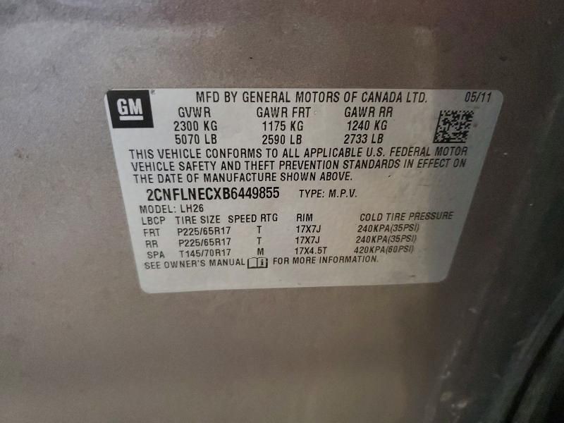 2011 Chevrolet Equinox lt