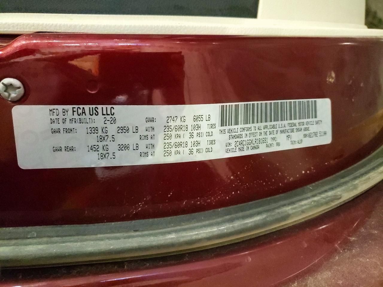 2020 Chrysler Pacifica Limited