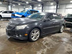 Salvage cars for sale from Copart Ham Lake, MN: 2013 Chevrolet Cruze ltz