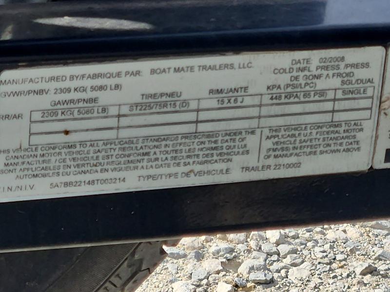 2008 Moomba Mobius LSV Boat With Boat Mate Trailer