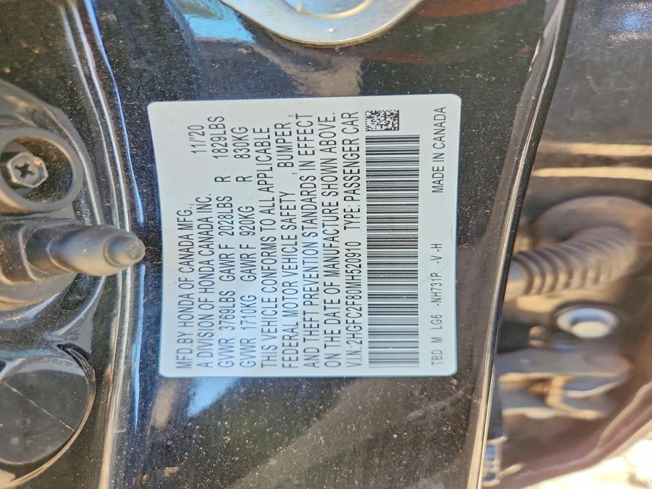 2021 Honda Civic Sport