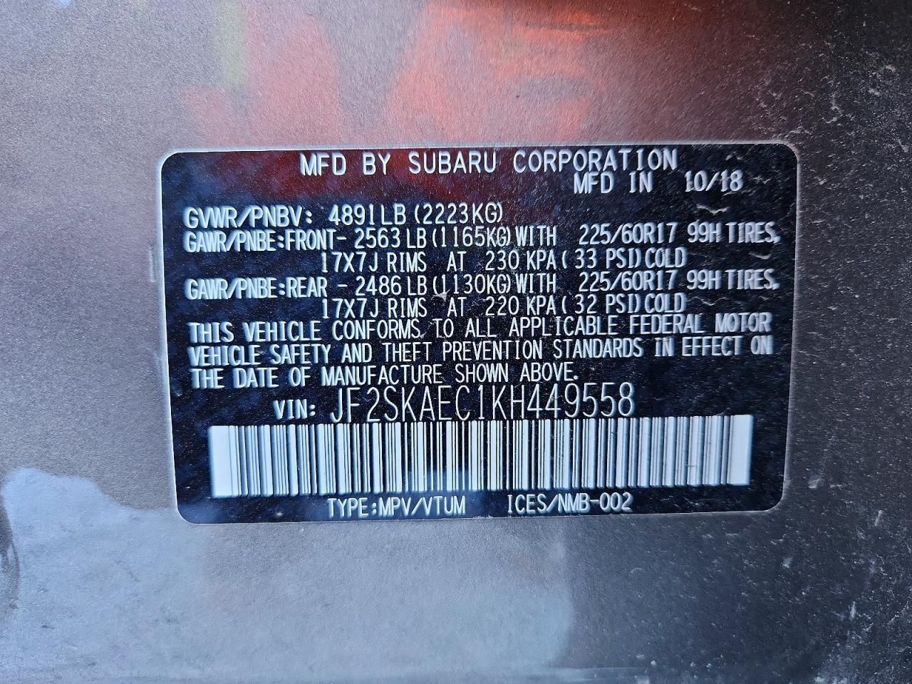 2019 Subaru Forester Premium