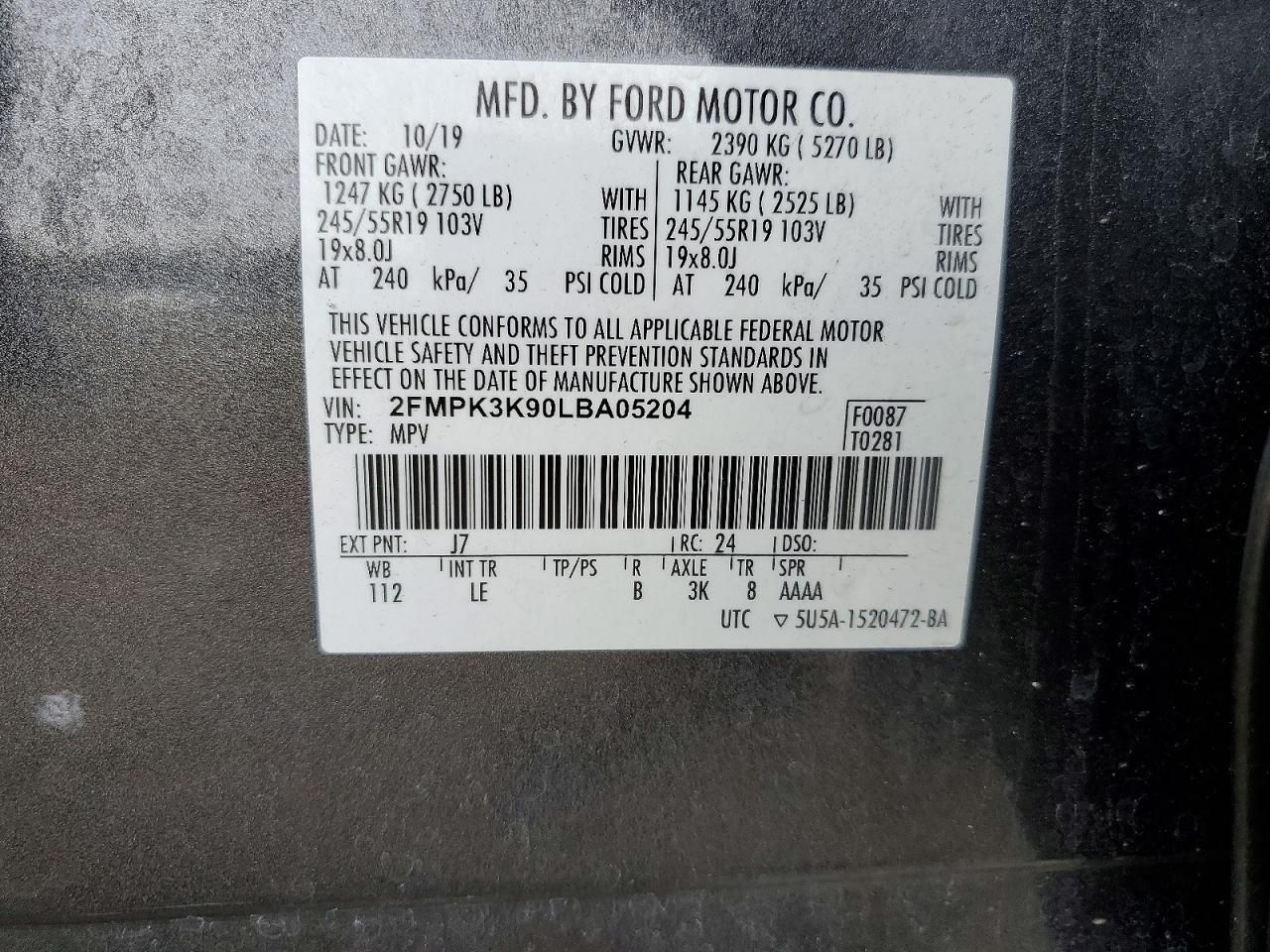 2020 Ford Edge Titanium