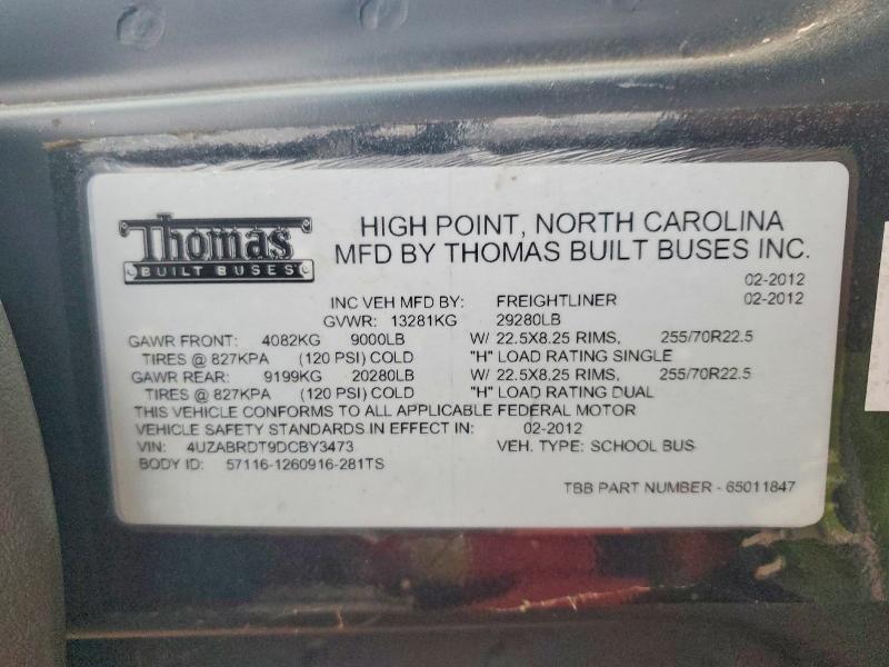 2013 Freigliner 2013 Thms SAF-T Liner C2-School Bus