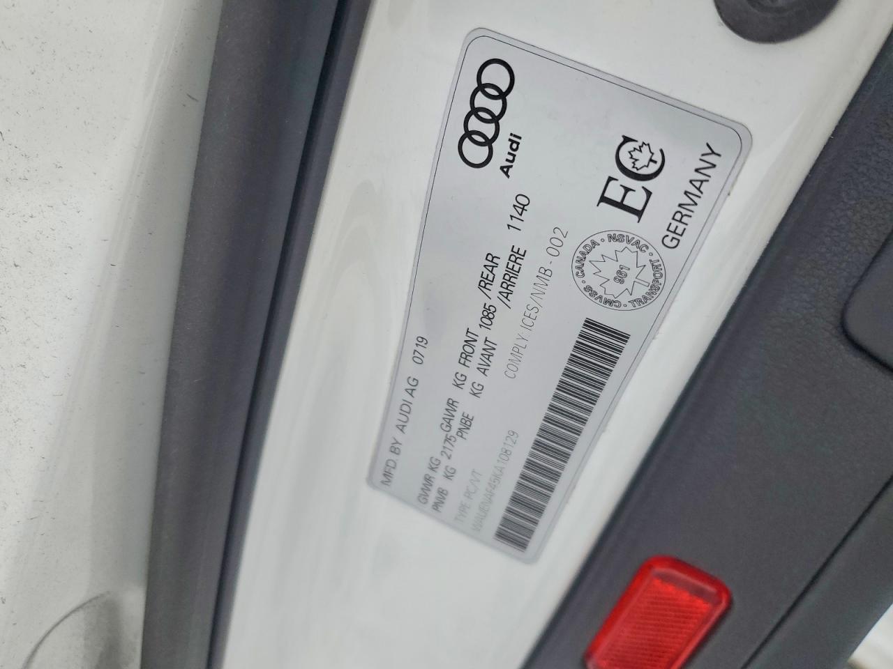 2019 Audi A4 Premium Plus