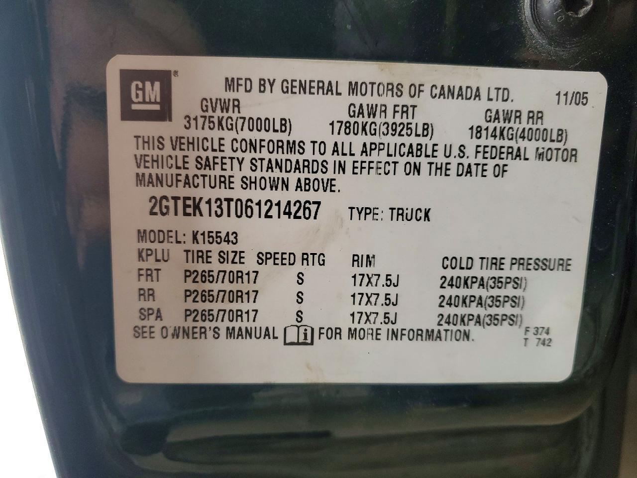2006 GMC New Sierra K1500