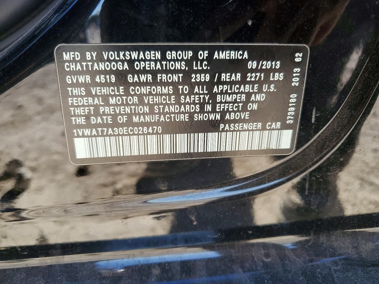 2014 Volkswagen Passat s