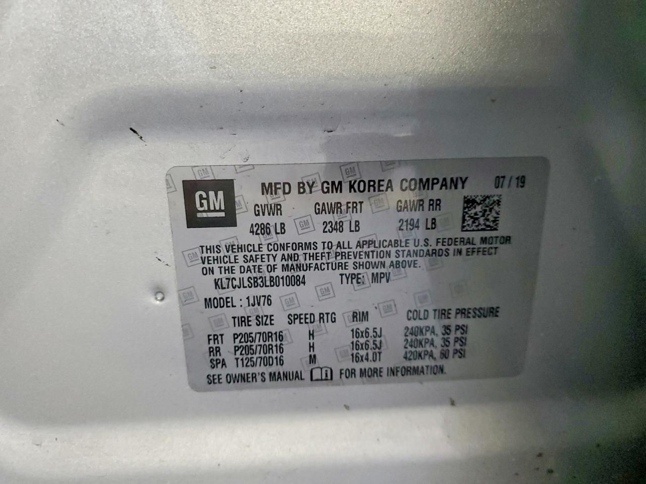 2020 Chevrolet Trax 1LT