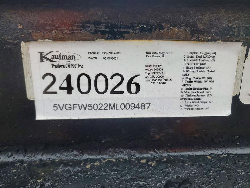 2021 Kaufman Car Carrier