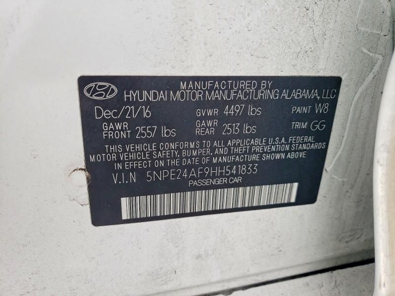 2017 Hyundai Sonata se