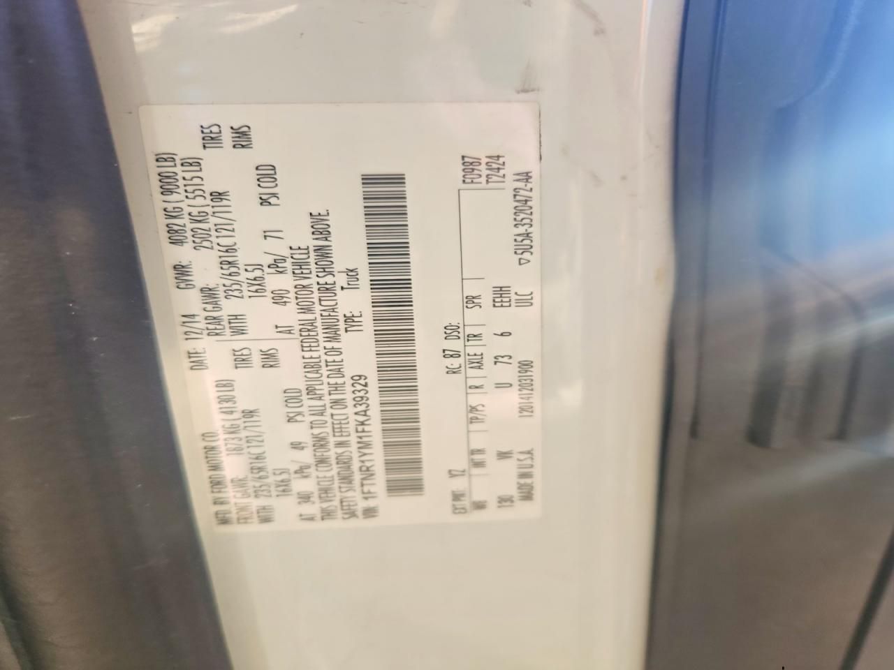 2015 Ford Transit T-250