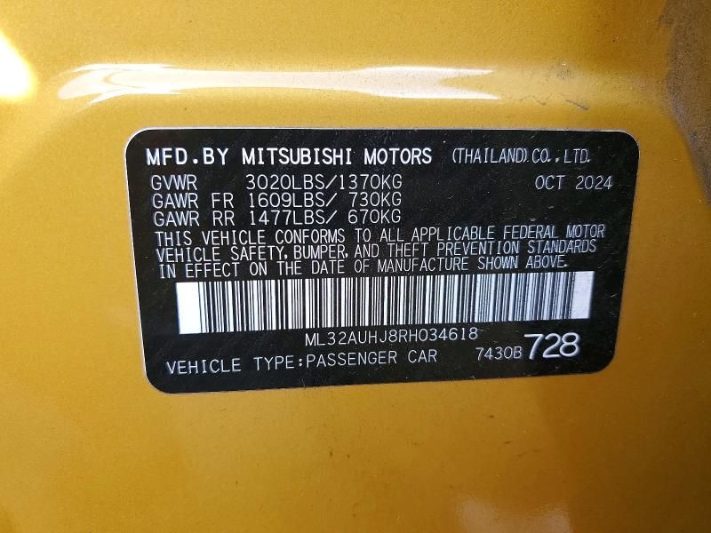 2024 Mitsubishi Mirage es