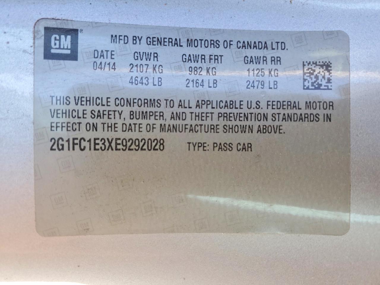 2014 Chevrolet Camaro lt