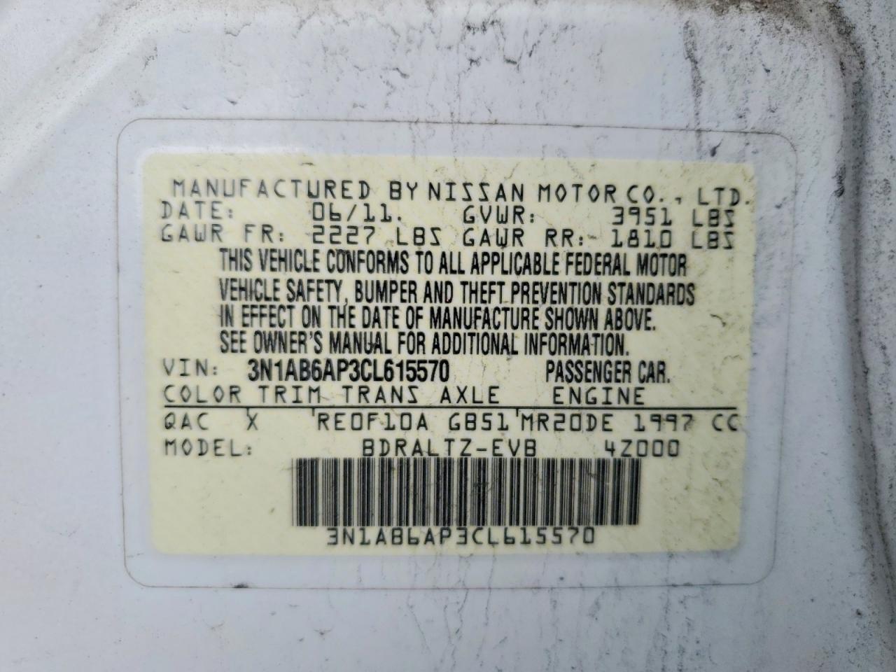 2012 Nissan Sentra 2.0
