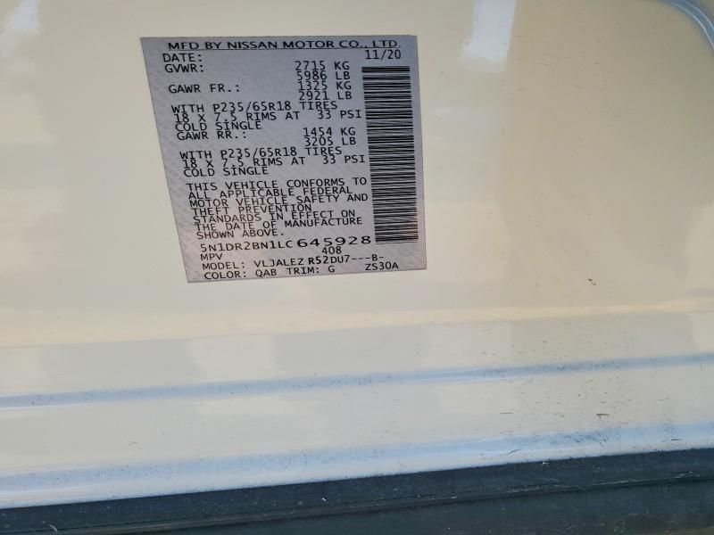 2020 Nissan Pathfinder sv