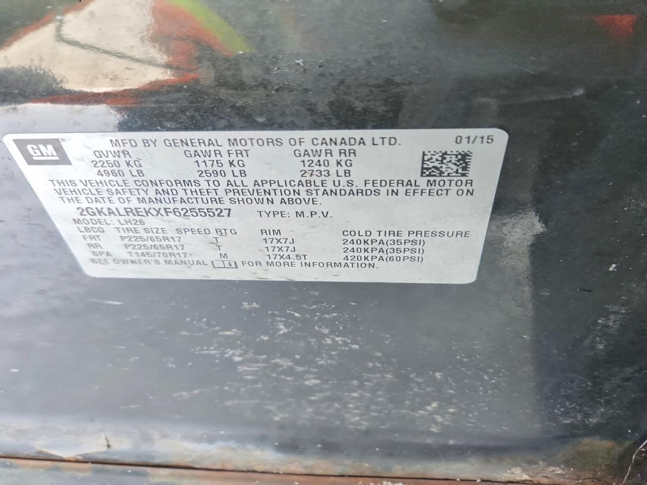 2015 GMC Terrain sle