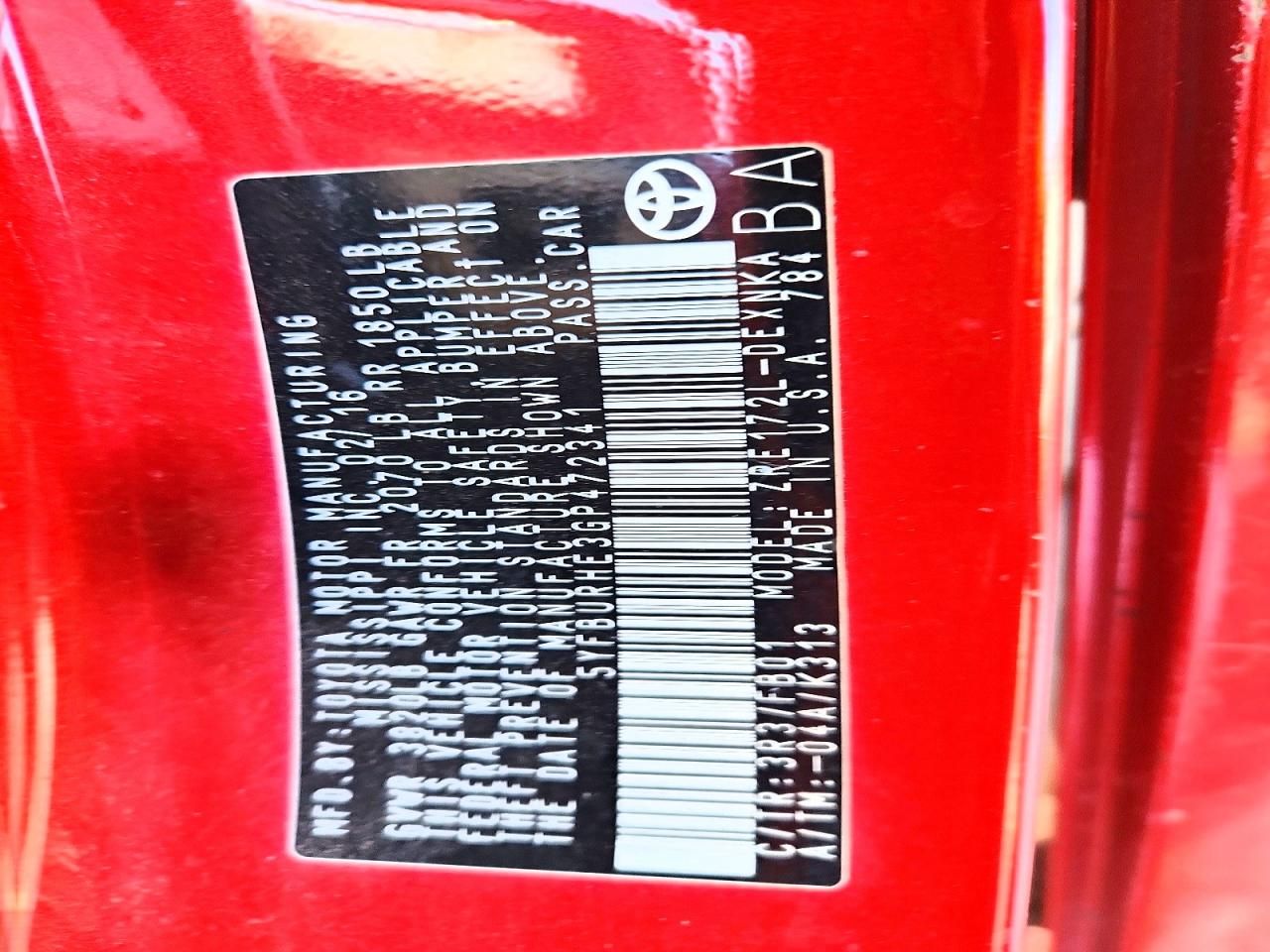 2016 Toyota Corolla l