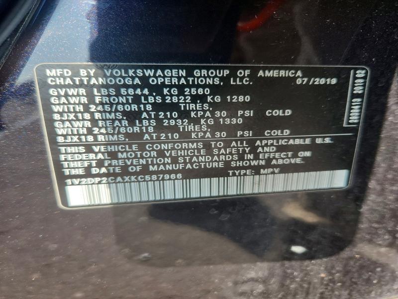 2019 Volkswagen Atlas se