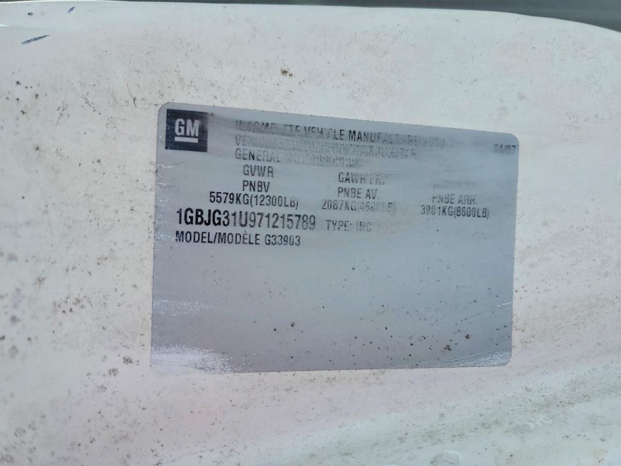 2007 Chevrolet Express G3500