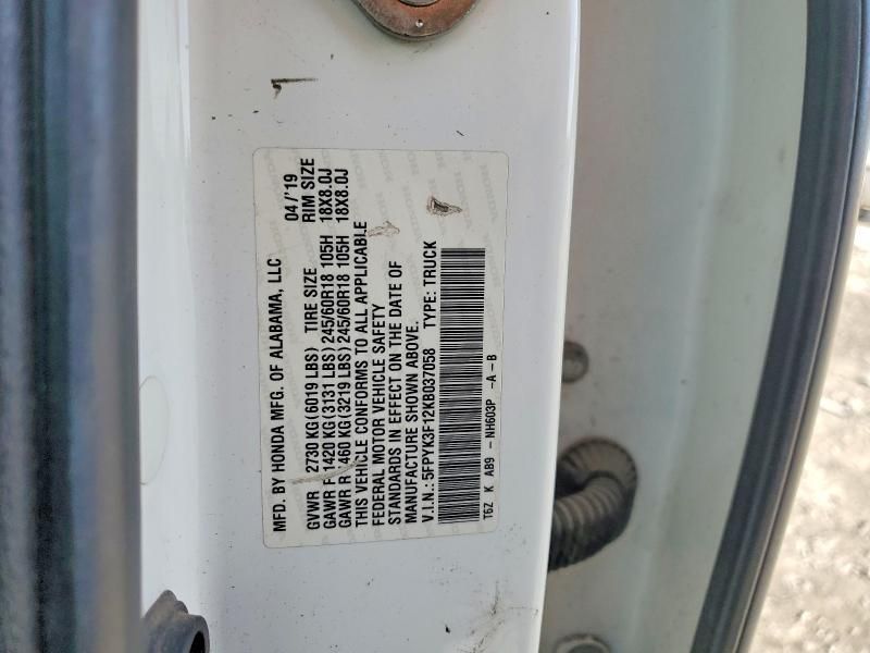 2019 Honda Ridgeline Sport