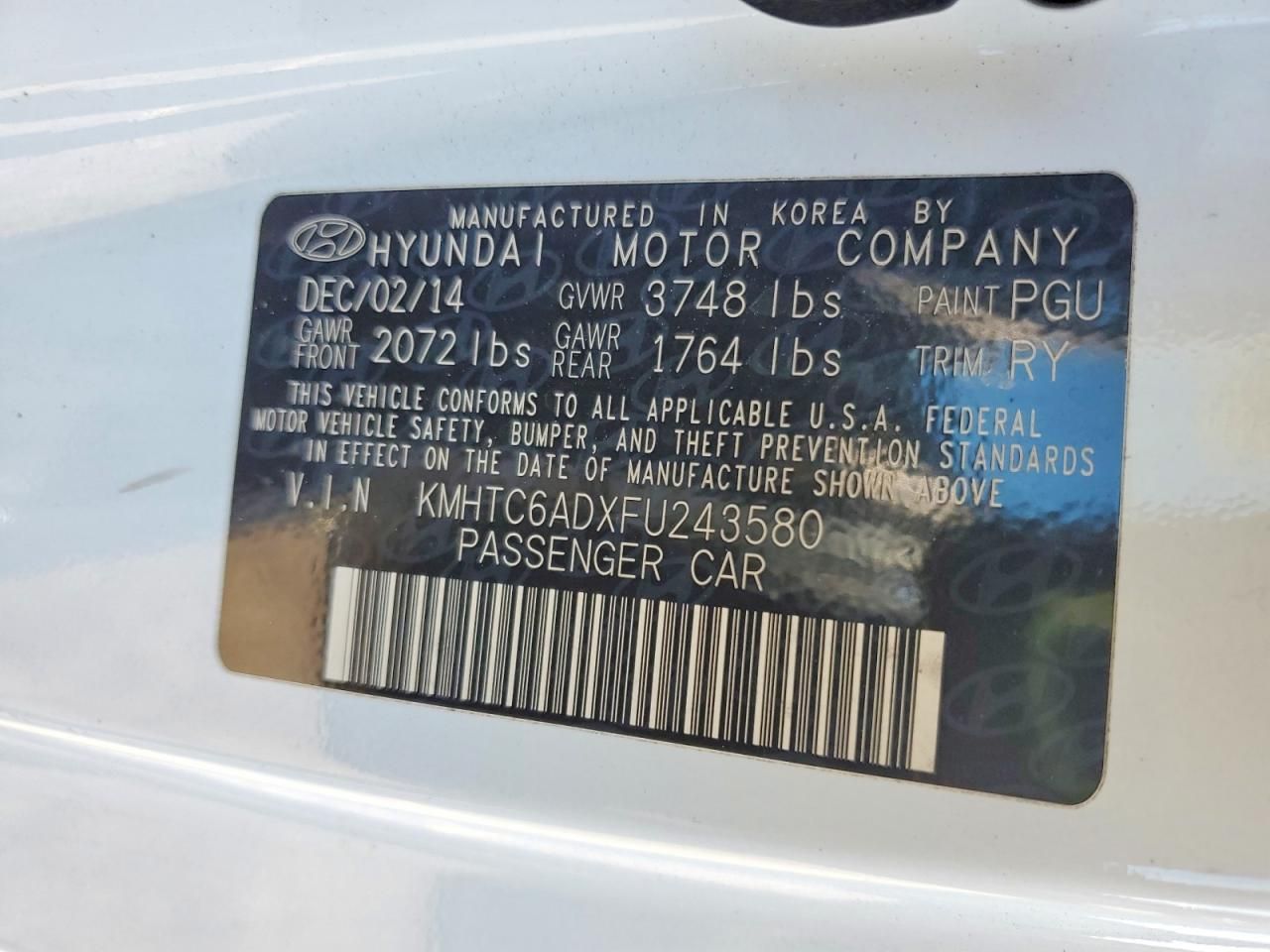 2015 Hyundai Veloster