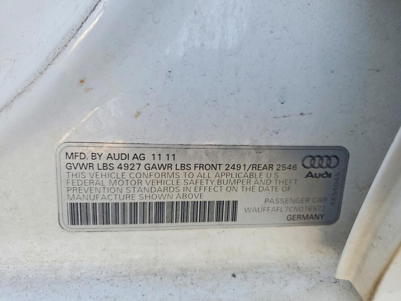 2012 Audi A4 Premium Plus