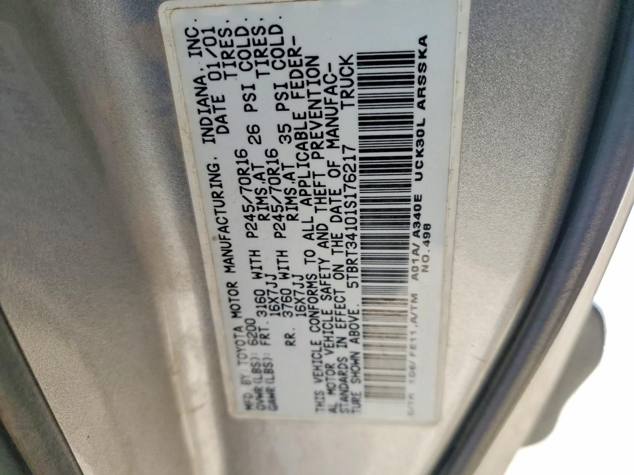 2001 Toyota Tundra SR5