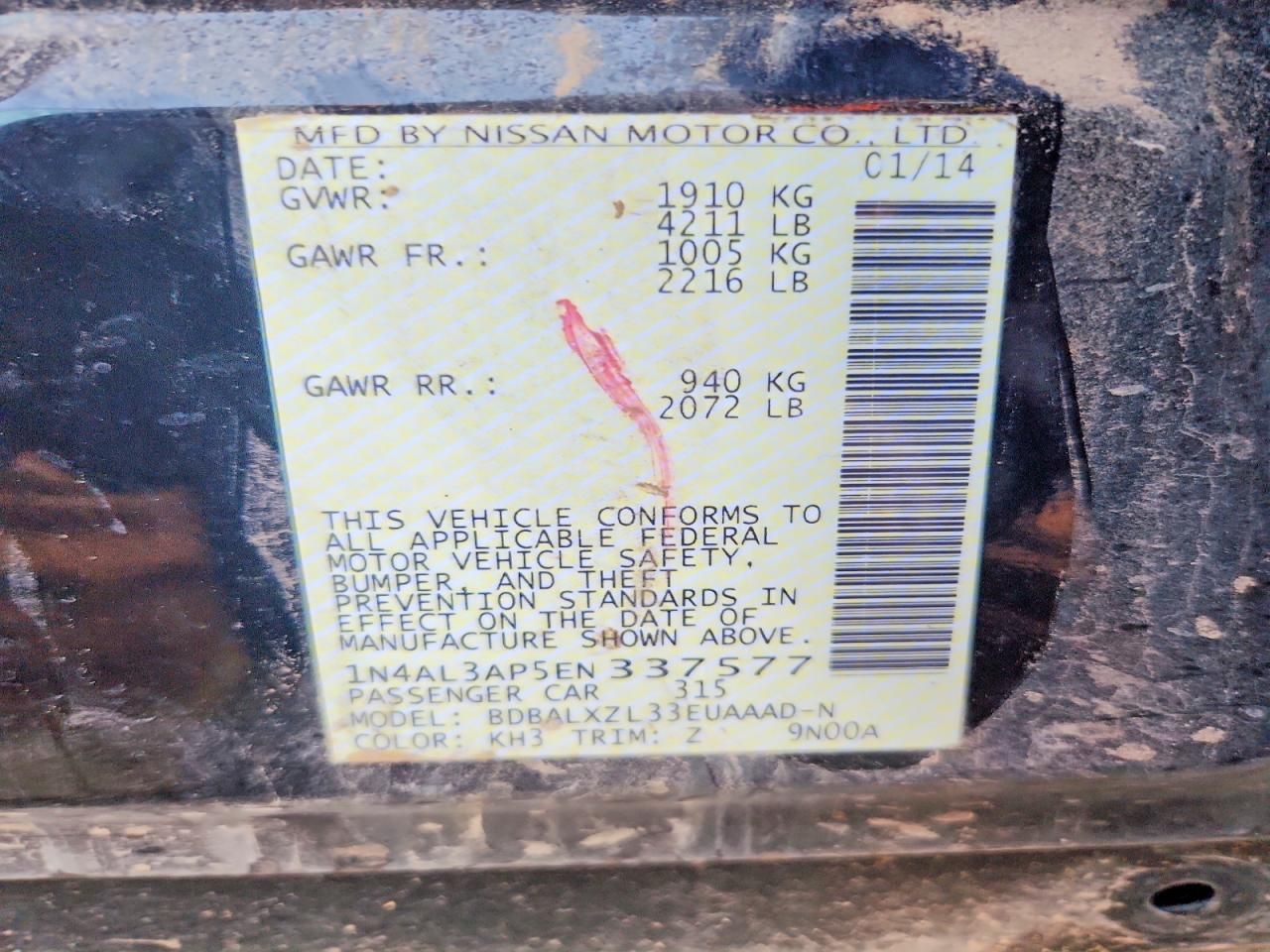 2014 Nissan Altima 2.5