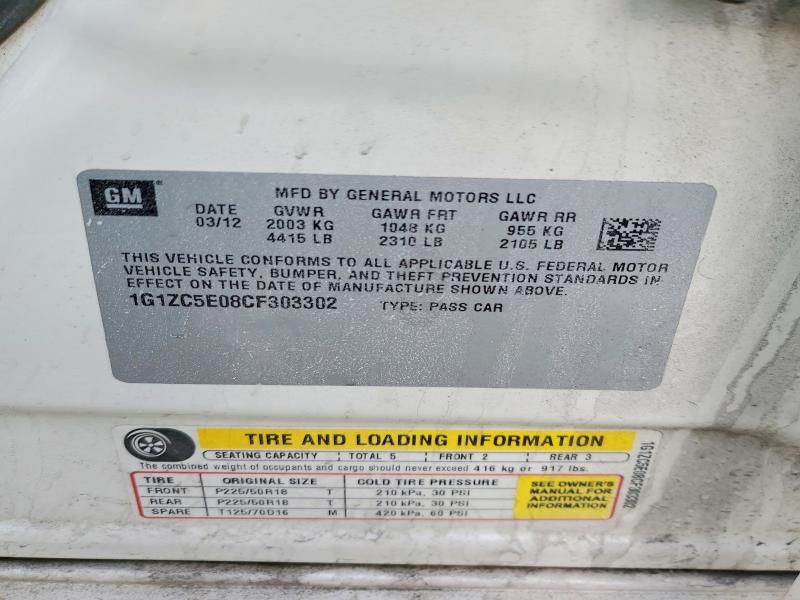 2012 Chevrolet Malibu 1LT