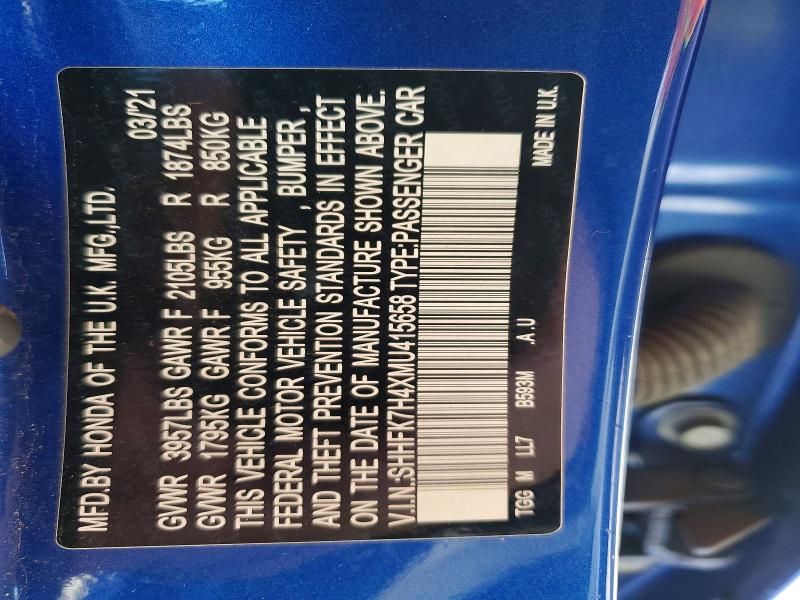 2021 Honda Civic Sport