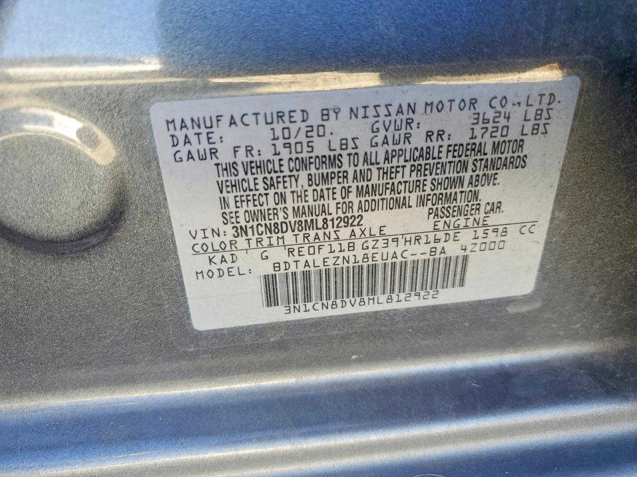 2021 Nissan Versa s