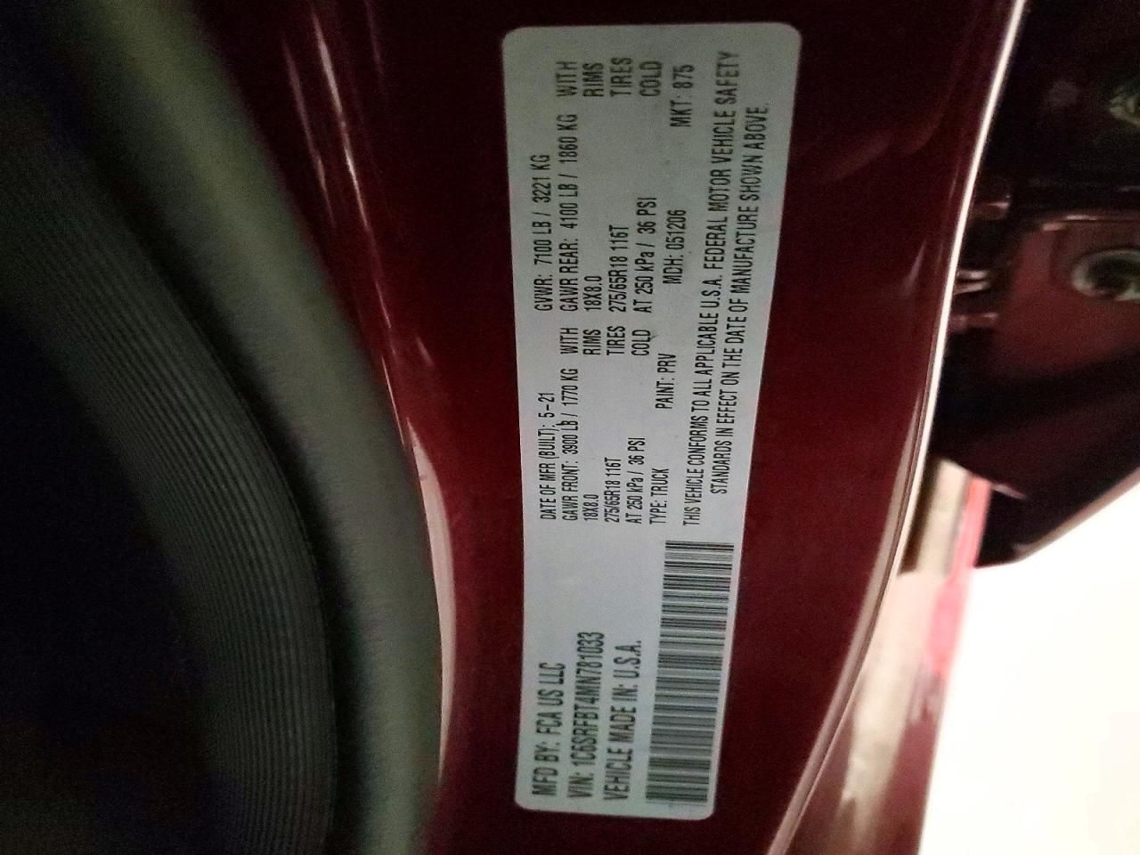 2021 Dodge Ram 1500 big Horn/lone Star