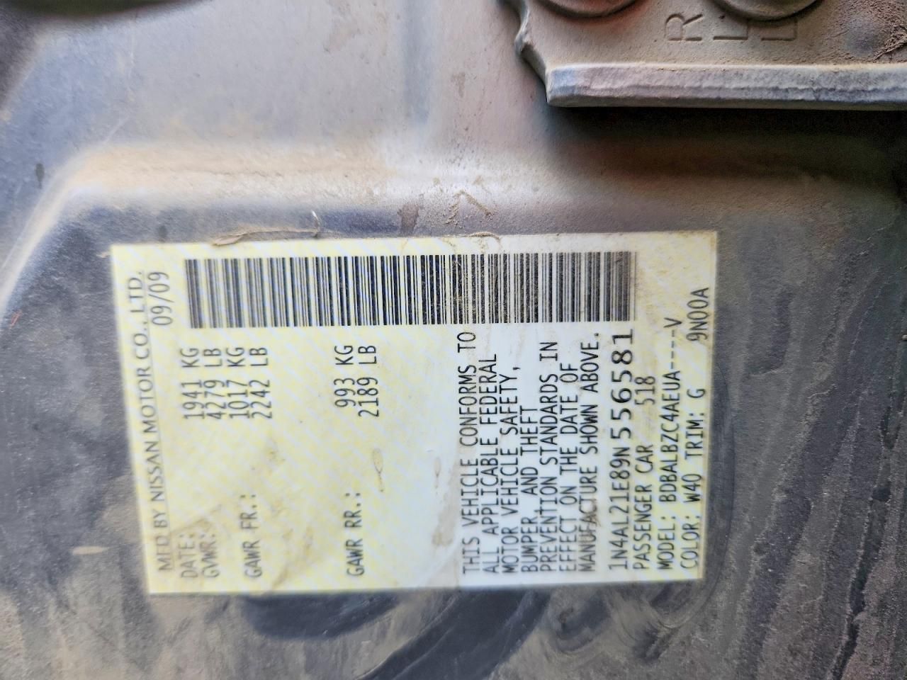 2009 Nissan Altima 2.5