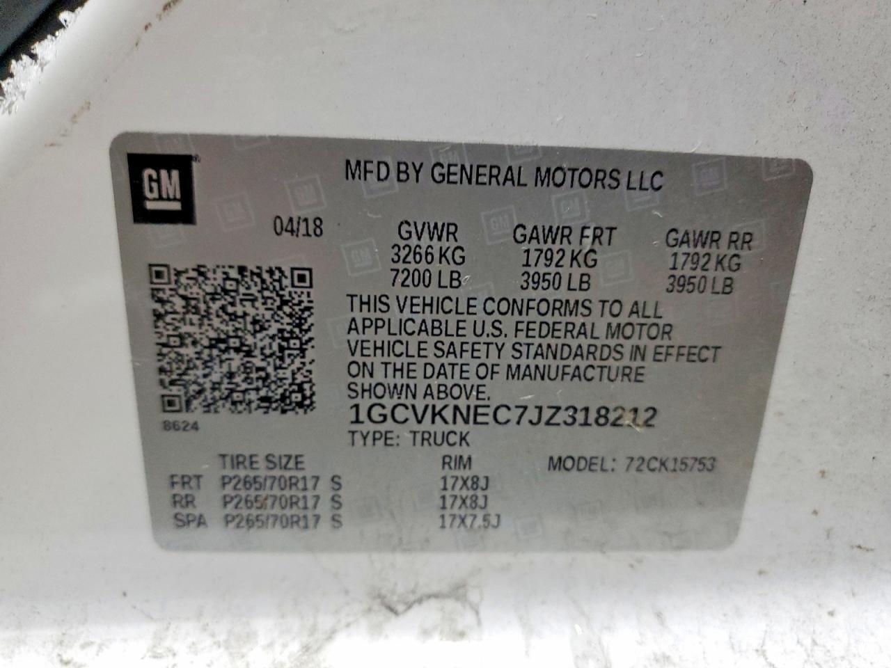 2018 Chevrolet Silverado K1500