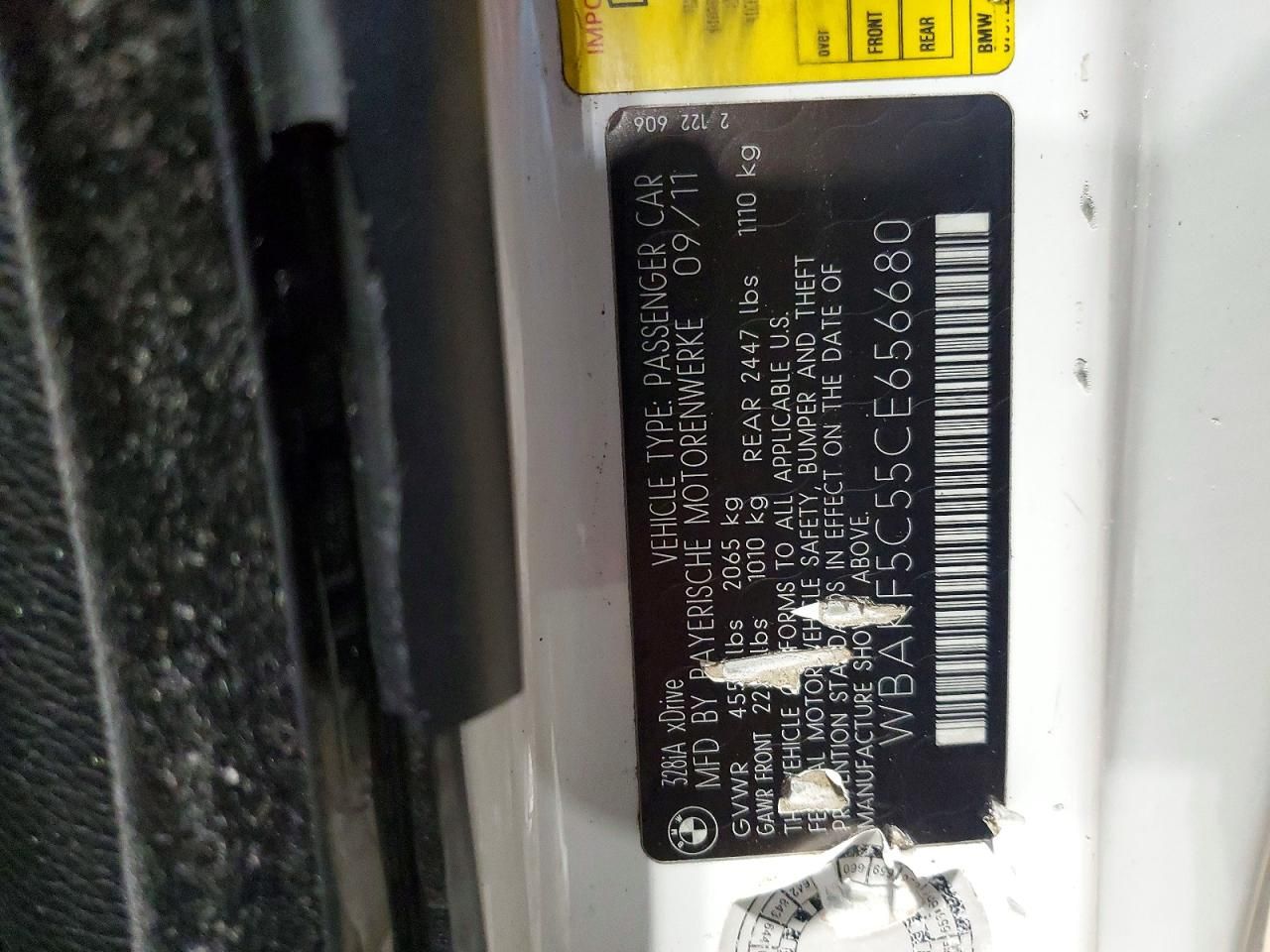 2012 BMW 328 xi Sulev