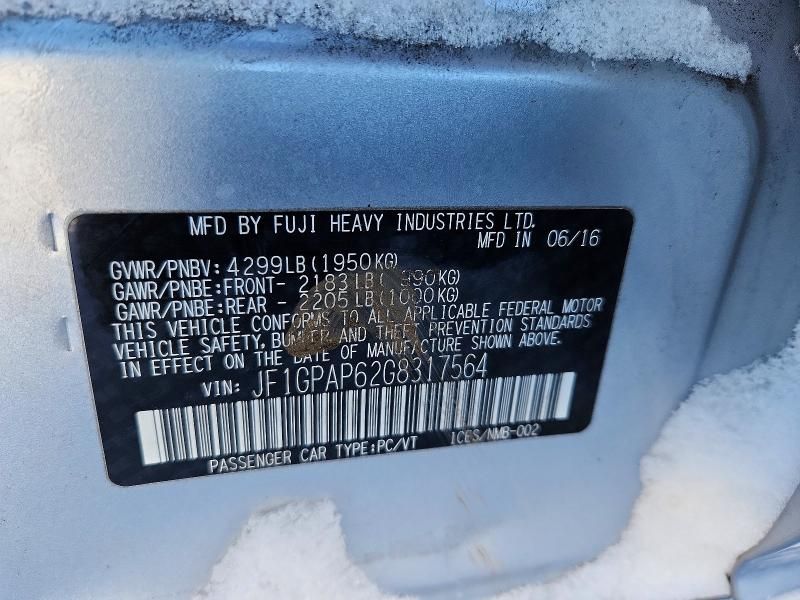 2016 Subaru Impreza Sport Premium