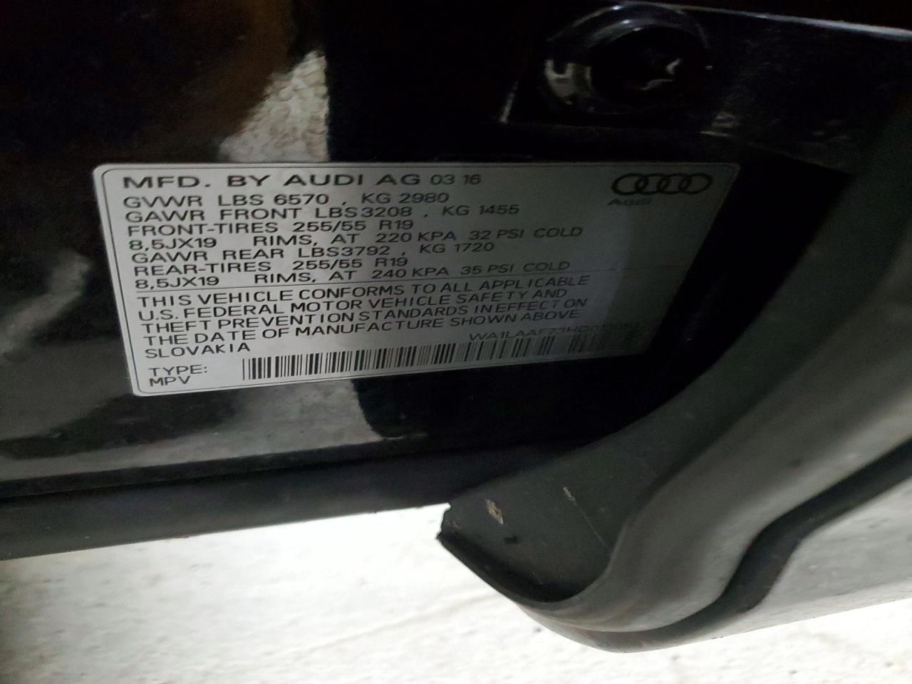 2017 Audi Q7 Premium Plus