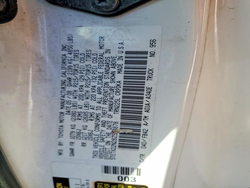 2008 Toyota Tacoma Access cab