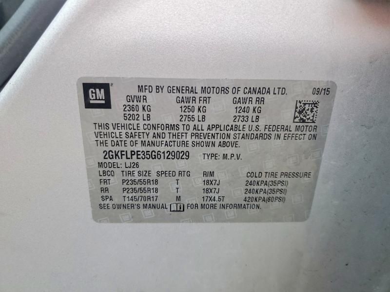 2016 GMC Terrain slt