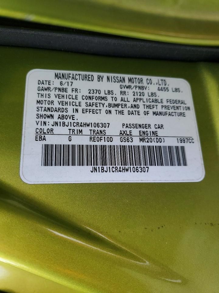 2017 Nissan Rogue Sport s