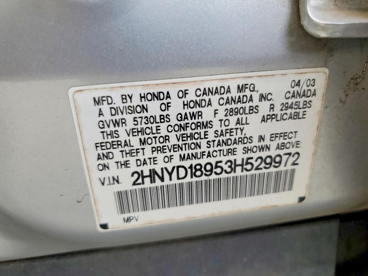 2003 Acura Mdx Touring