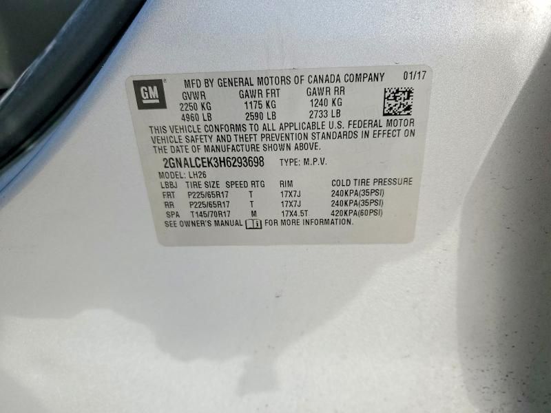 2017 Chevrolet Equinox lt