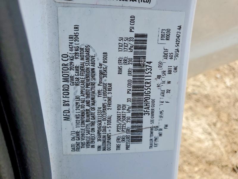 2012 Ford Fusion sel
