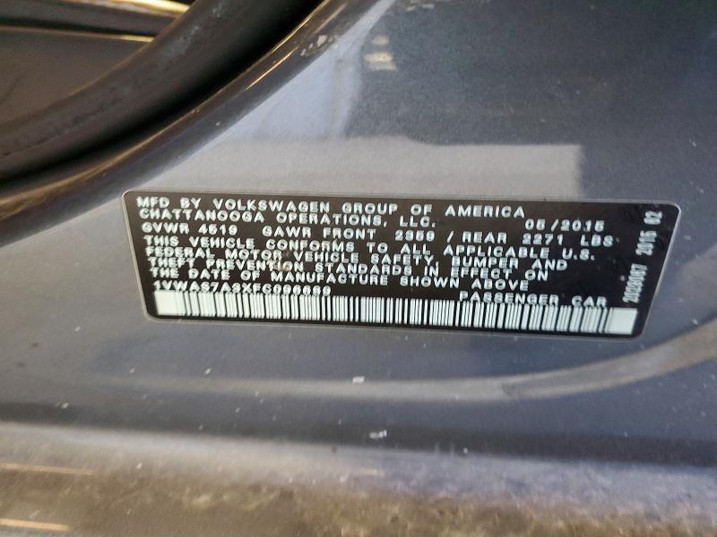 2015 Volkswagen Passat s