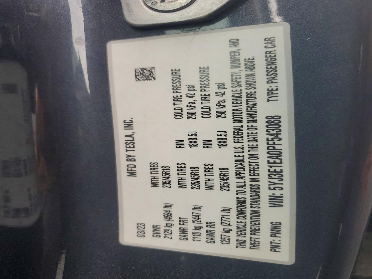 2023 Tesla Model 3
