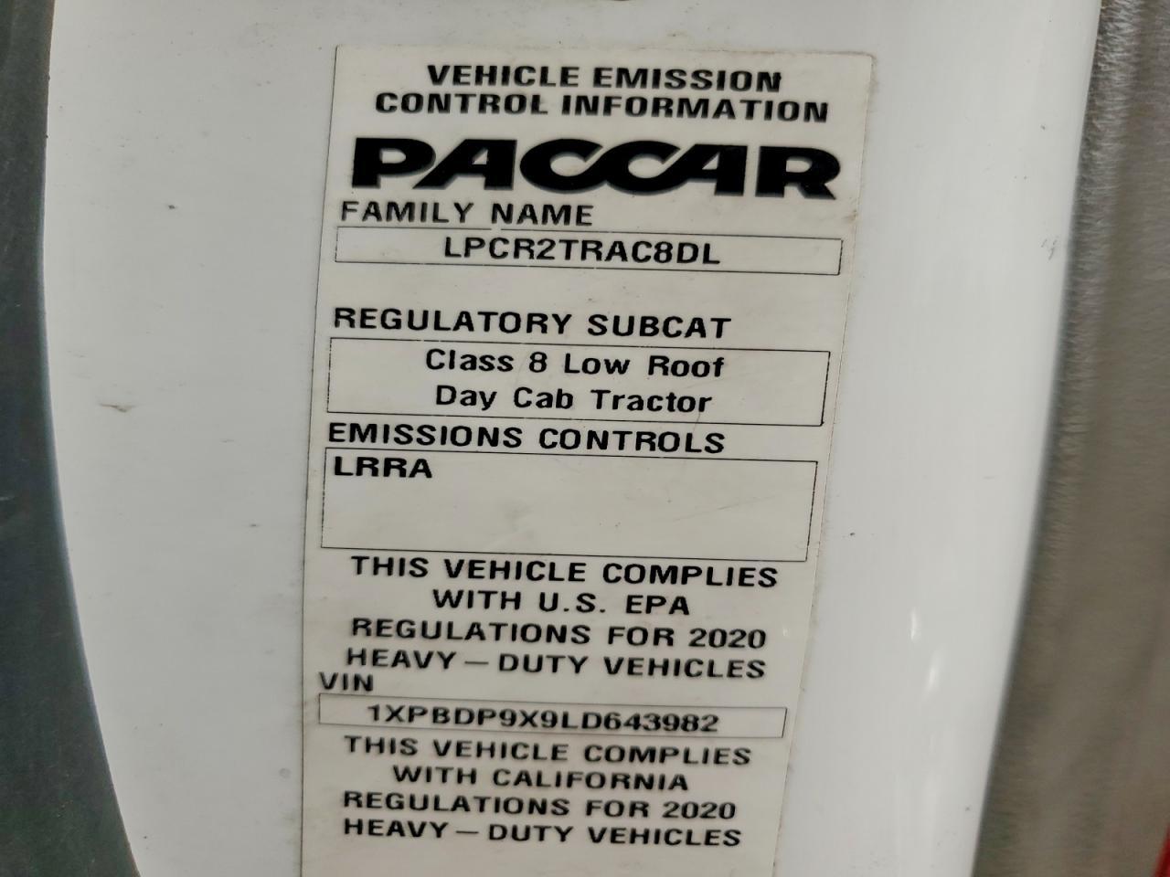 2020 Peterbilt 579 Semi Truck