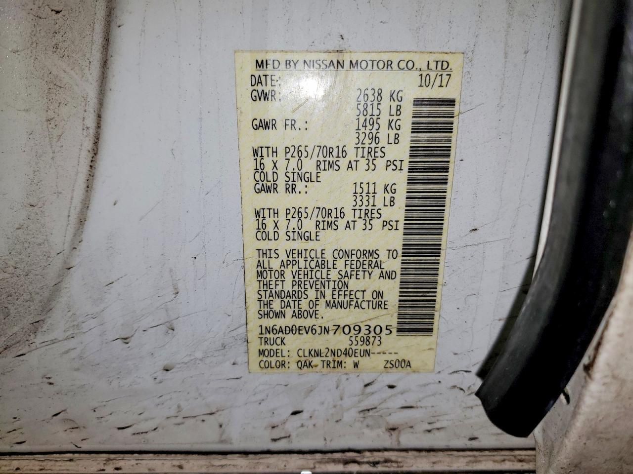 2018 Nissan Frontier s