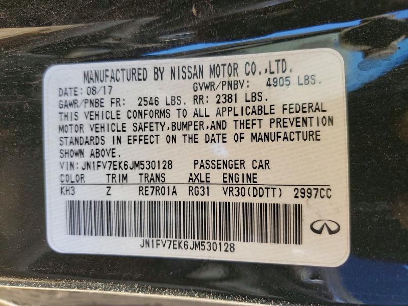 2018 Infiniti Q60 red Sport 400