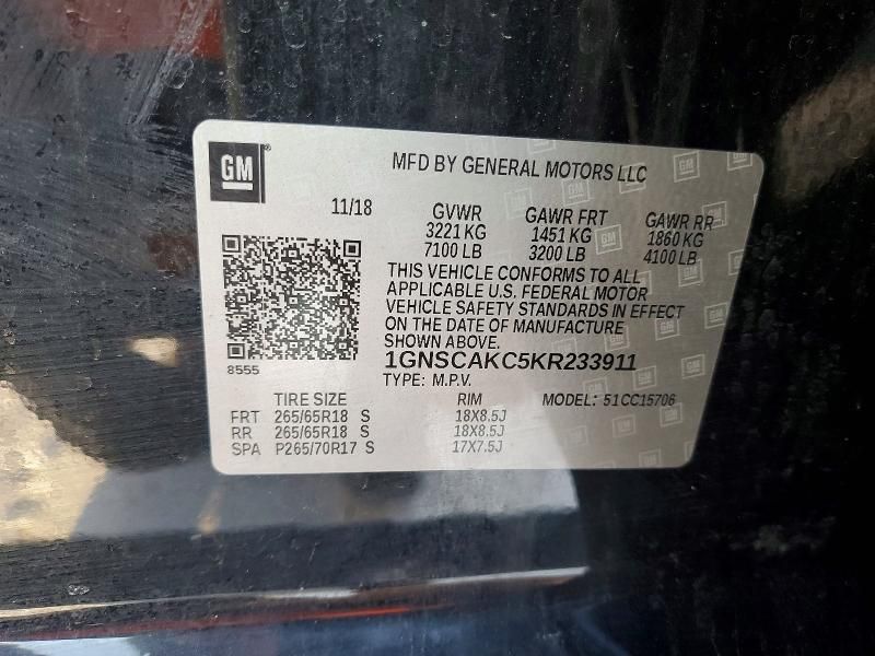 2019 Chevrolet Tahoe C1500 ls